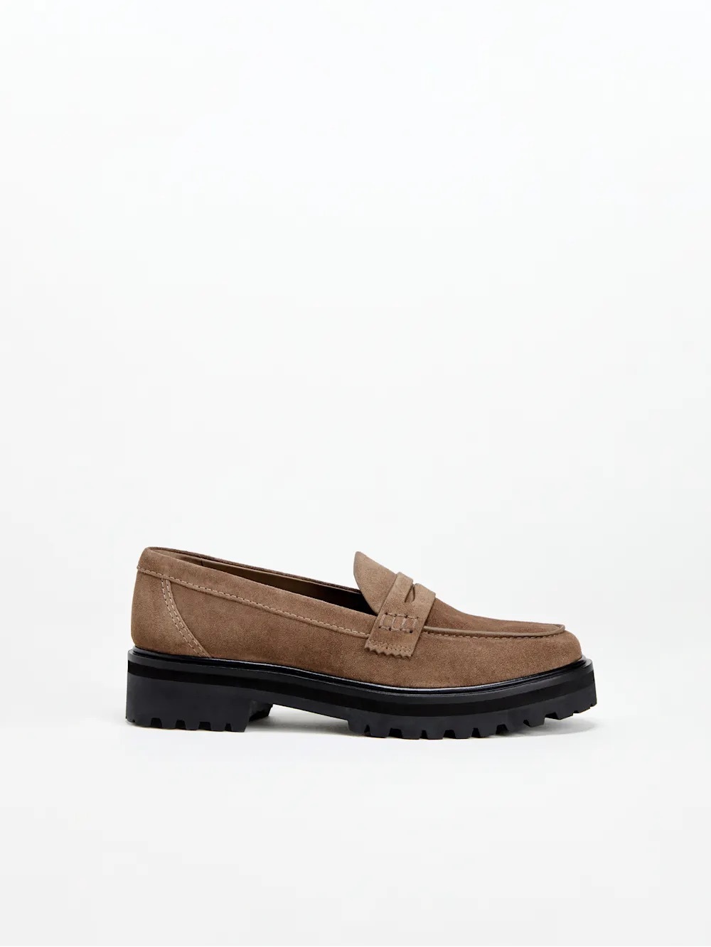 Reformation Agathea Chunky Loafer brown - Size 9.5